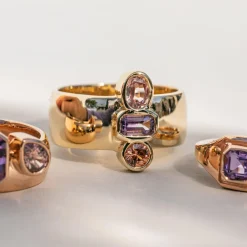 Marrow Fine Birthstone Collection^Amethyst Relic Ring 14kyellowgold
