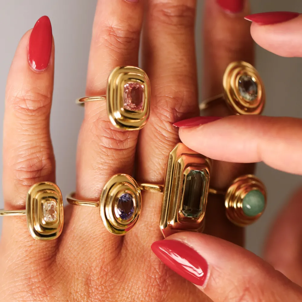 Marrow Fine Ready To Ship | Ready To Ship^2.04 Beryl In-Orbit Ring 14kyellowgold