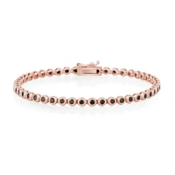 Marrow Fine For The New Mom | Anniversary Gifts^Black Diamond Bezeled Tennis Bracelet