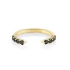 Marrow Fine Wedding Bands | Rings^Black Diamond Cosmic Light Open Shank Band