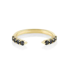 Marrow Fine Wedding Bands | Rings^Black Diamond Cosmic Light Open Shank Band