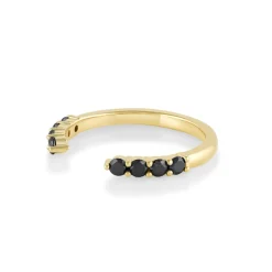 Marrow Fine Wedding Bands | Rings^Black Diamond Cosmic Light Open Shank Band