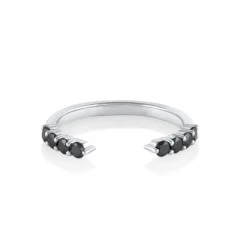 Marrow Fine Wedding Bands | Rings^Black Diamond Cosmic Light Open Shank Band
