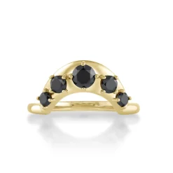 Marrow Fine Wedding Bands | Rings^Black Diamond Crescendo Stacking Band
