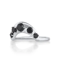Marrow Fine Wedding Bands | Rings^Black Diamond Crescendo Stacking Band