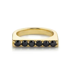 Marrow Fine Wedding Bands | Rings^Black Diamond Edge Ring