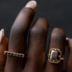 Marrow Fine Wedding Bands | Rings^Black Diamond Edge Ring