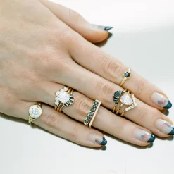 Marrow Fine Wedding Bands | Rings^Black Diamond Edge Ring