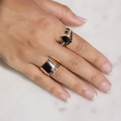 Marrow Fine Wedding Bands | Rings^Black Diamond Seven Stars Nesting Ring