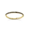 Marrow Fine Anniversary Gifts | Eternity Bands^Black Diamond Whisper Half Eternity Band | Nontraditional Gold Wedding Band