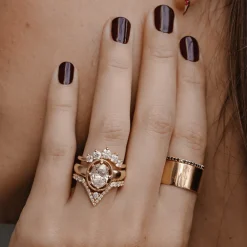Marrow Fine Anniversary Gifts | Eternity Bands^Black Diamond Whisper Half Eternity Band | Nontraditional Gold Wedding Band
