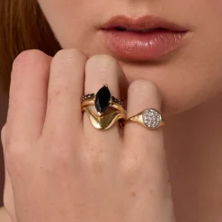 Marrow Fine Rings^Black Onyx Ring | Sweet Melissa