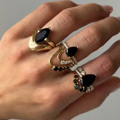 Marrow Fine Rings^Black Onyx Ring | Sweet Melissa