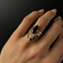 Marrow Fine Rings^Black Onyx Ring | Sweet Melissa