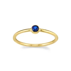 Marrow Fine For The Bride-to-be | Under^Blue Sapphire Sweet Pea Stacking Ring