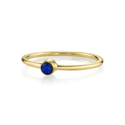 Marrow Fine For The Bride-to-be | Under^Blue Sapphire Sweet Pea Stacking Ring