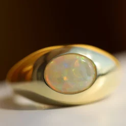 Marrow Fine Ready To Ship | Ready To Ship^1.30ct Australian Opal Bombe Ring 14kyellowgold