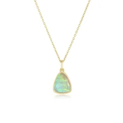 Marrow Fine Birthstone Collection | One-of-a-kind Pieces^3.65ct Australian Opal Necklace 14kyellowgold