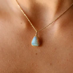 Marrow Fine Birthstone Collection | One-of-a-kind Pieces^3.65ct Australian Opal Necklace 14kyellowgold