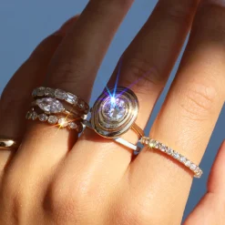 Marrow Fine Ready To Ship | Ready To Ship^1.26ct Diamond In-Orbit Ring 14kyellowgold