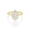 Marrow Fine Ready To Ship | Ready To Ship^0.42ct Diamond Moval Petals Ring 14kyellowgold