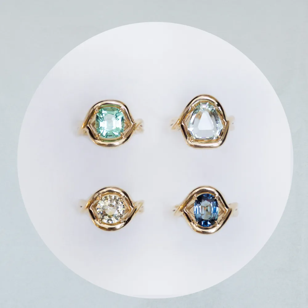 Marrow Fine Florence Ring | The Soleil Collection^4.13ct Green Tourmaline Marrow x Sammi Florence Ring 14kyellowgold