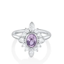 Marrow Fine Ready To Ship | Ready To Ship^1.31ct Lavender Sapphire Scarlette Compass Ring 14kwhitegold