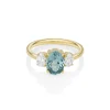 Marrow Fine Ready To Ship | Ready To Ship^1.82ct Montana Sapphire and Diamond Michelle Ring 14kyellowgold