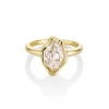 Marrow Fine Ready To Ship | Ready To Ship^2.01ct Moval Diamond Abstract Bezel Ring 14kyellowgold