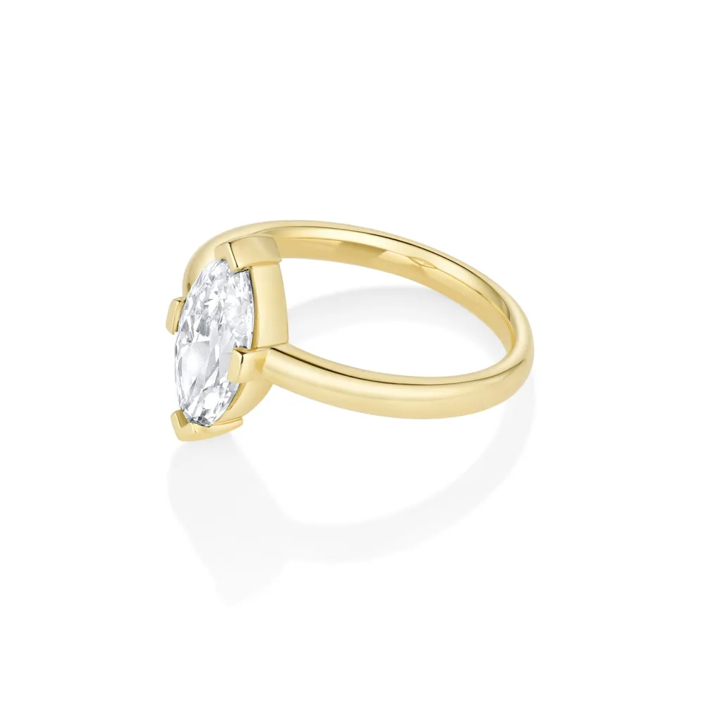 Marrow Fine Ready To Ship | Ready To Ship^1.58ct Moval Diamond Noelle 14kyellowgold