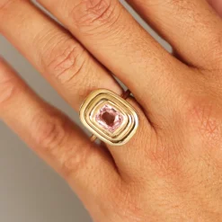 Marrow Fine Ready To Ship | Ready To Ship^2.16ct Padparadscha In-Orbit Ring 14kyellowgold