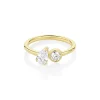 Marrow Fine Ready To Ship | Ready To Ship^0.48ct Pear Shape Diamond and 0.22ct Round Diamond Chloe 14kyellowgold