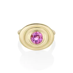 Marrow Fine Ready To Ship | Ready To Ship^1.50ct Pink Sapphire In-Orbit 14kyellowgold