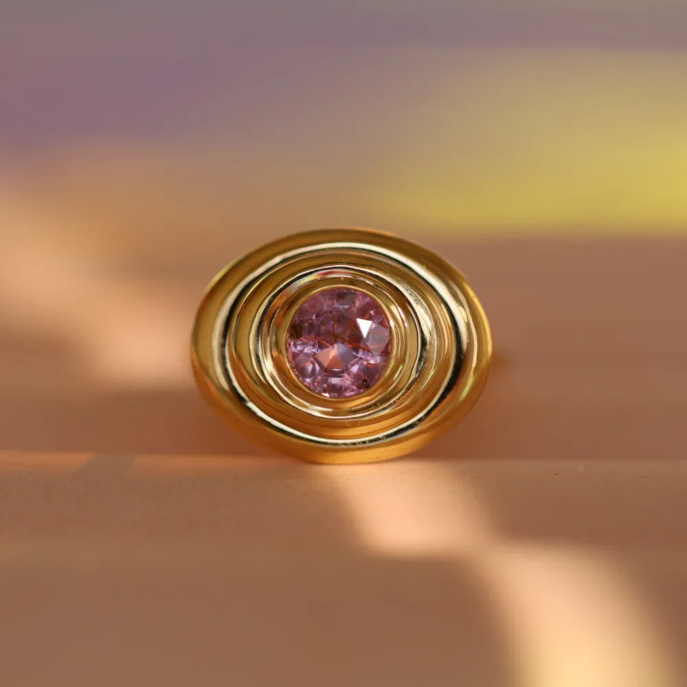 Marrow Fine Ready To Ship | Ready To Ship^1.50ct Pink Sapphire In-Orbit 14kyellowgold