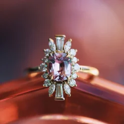Marrow Fine Ready To Ship | Ready To Ship^2.34ct Pink Spinel Ballerina Ring 14kyellowgold