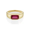 Marrow Fine Ready To Ship | Ready To Ship^1.76ct Rubellite Pinky Signet Ring 14kyellowgold