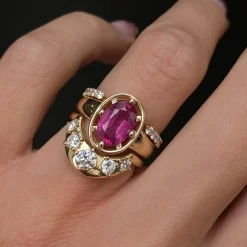 Marrow Fine Birthstone Collection | Ready To Ship^2.15ct Ruby Georgia Ring 14kyellowgold