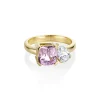 Marrow Fine Birthstone Collection | Ready To Ship^3.06ct Sapphire and 0.71ct Diamond Toi et Moi 14kyellowgold