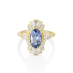 Marrow Fine Ready To Ship | Ready To Ship^2.26ct Sapphire Ballerina Ring 14kyellowgold