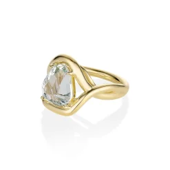 Marrow Fine Florence Ring | Ready To Ship^4.81ct Snakehead Green Beryl Marrow x Sammi Florence Ring 14kyellowgold