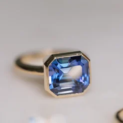 Marrow Fine Ready To Ship | Ready To Ship^7.54ct Tanzanite Bezel Ring 14kyellowgold