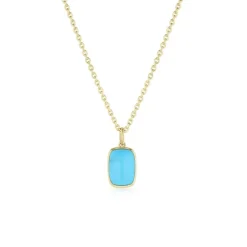 Marrow Fine Birthstone Collection | Graduation Gifts^4.85ct Turquoise Necklace 14kyellowgold