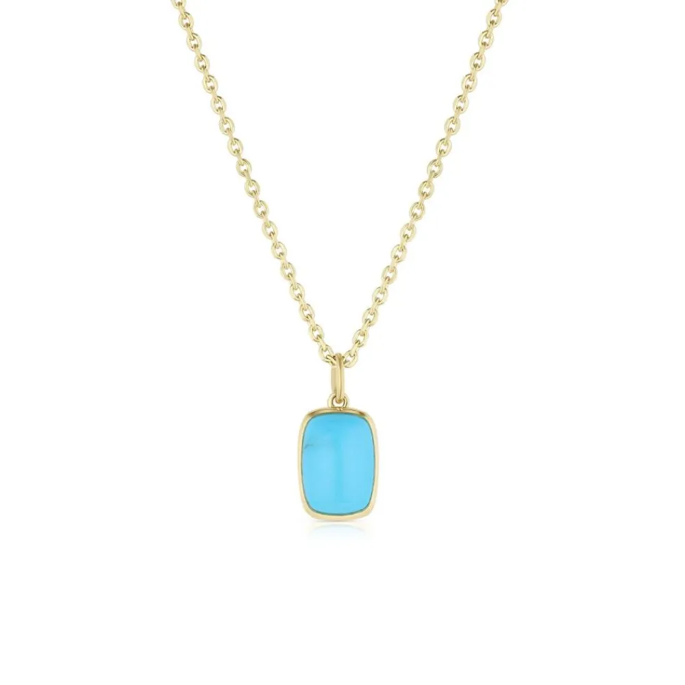 Marrow Fine Birthstone Collection | Graduation Gifts^4.85ct Turquoise Necklace 14kyellowgold