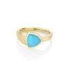Marrow Fine Birthstone Collection | Graduation Gifts^1.30ct Turquoise Trillion Ring 14kyellowgold