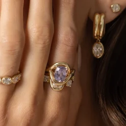 Marrow Fine Sammi's Favorites | Florence Ring^3.35ct Violet Spinel Marrow x Sammi Florence Ring 14kyellowgold
