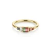 Marrow Fine Birthstone Collection | Ready To Ship^0.44ct Watermelon Tourmaline, Sapphire, Tourmaline and Diamond Kaleido 14kyellowgold