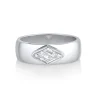 Marrow Fine One-of-a-kind Pieces | Ready To Ship^.53ct White Diamond Kite Cigar Band 14kwhitegold