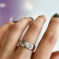 Marrow Fine One-of-a-kind Pieces | Ready To Ship^.53ct White Diamond Kite Cigar Band 14kwhitegold