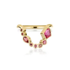 Marrow Fine Birthstone Collection | The Kaleidoscope Collection^0.66ct Winza Sapphire and Sapphire Lucy Band 14kyellowgold