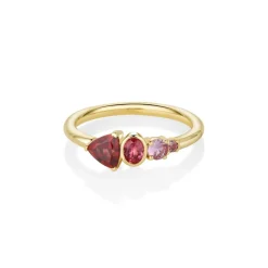 Marrow Fine Birthstone Collection | One-of-a-kind Pieces^0.59ct Zircon and Sapphire Linear Band 14kyellowgold